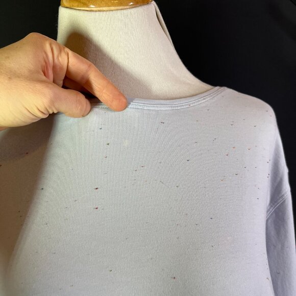 Lululemon Size 8? Back in Action Speckled Blue Long Sleeve Tee - Picture 10 of 11